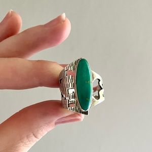 Vintage Turquoise and Sterling Silver Ring